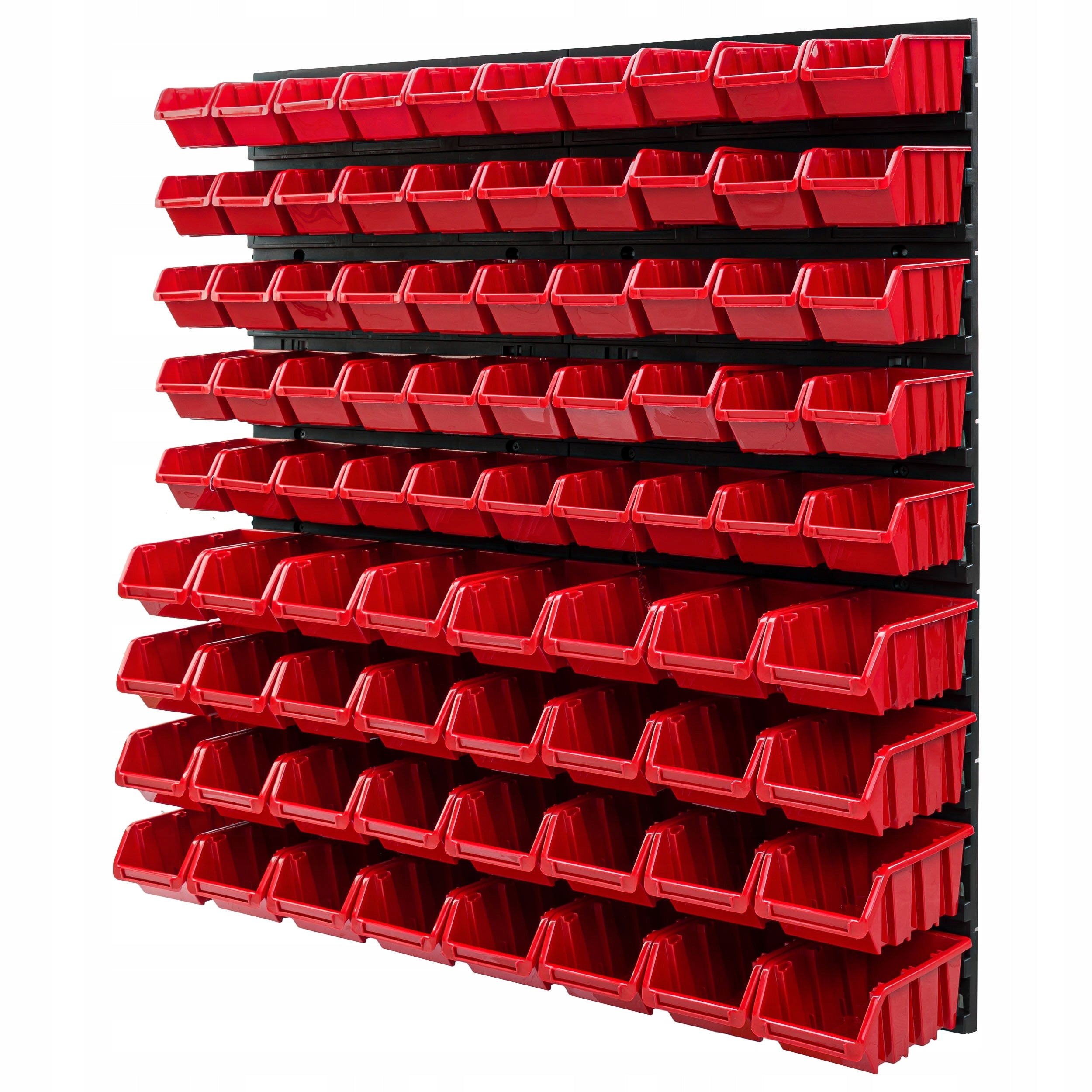 Tool workshop board 78x78 cm garage 82 cuvettes Color red