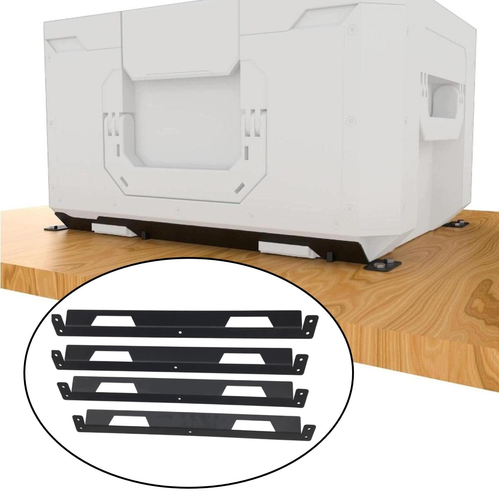 Toolbox Mounting Brackets Premium Practical Professional Metal 4 Pieces