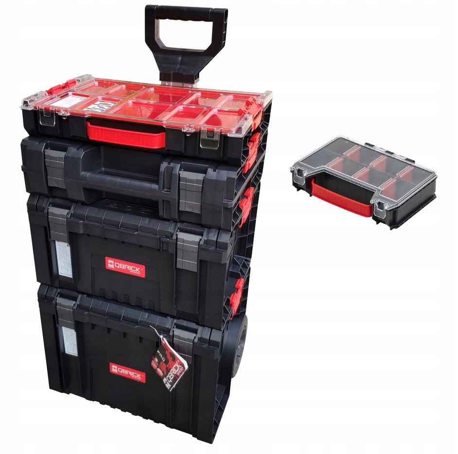 Toolbox on wheels Qbrick System Pro Cart 2.0 Set 5 in 1.
