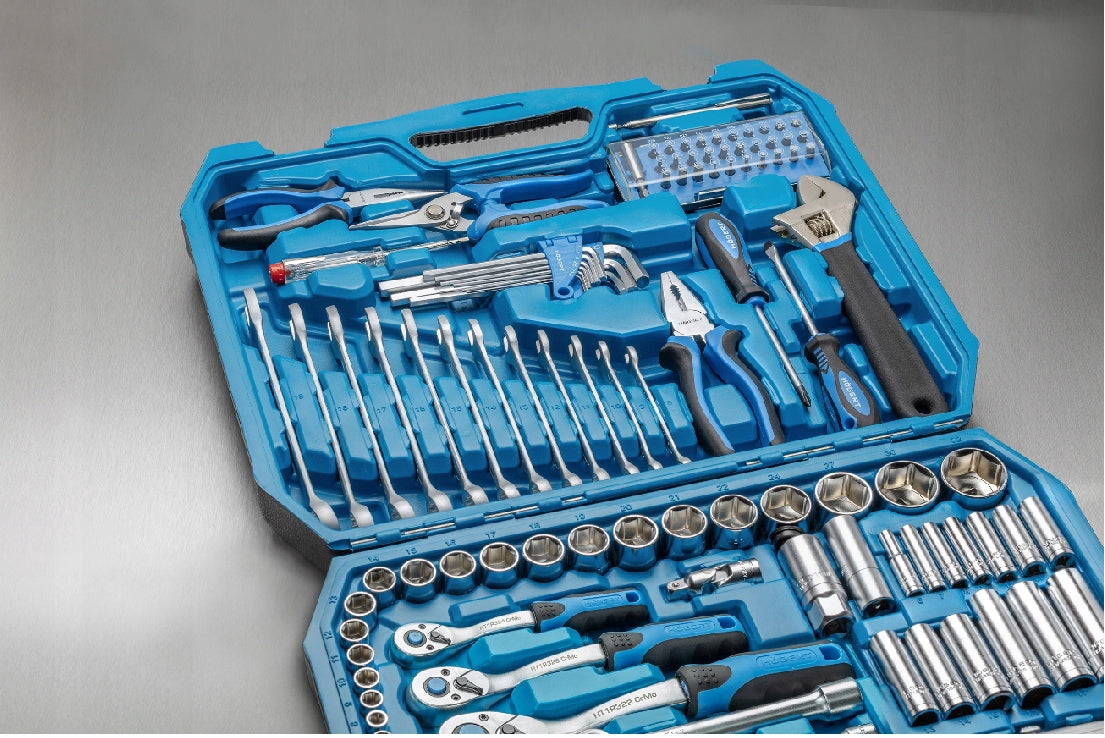 Toolkit 131 elements 1/4" 3/8" 1/2" Högert Technik HT1R439 Brand Hoegert Technik