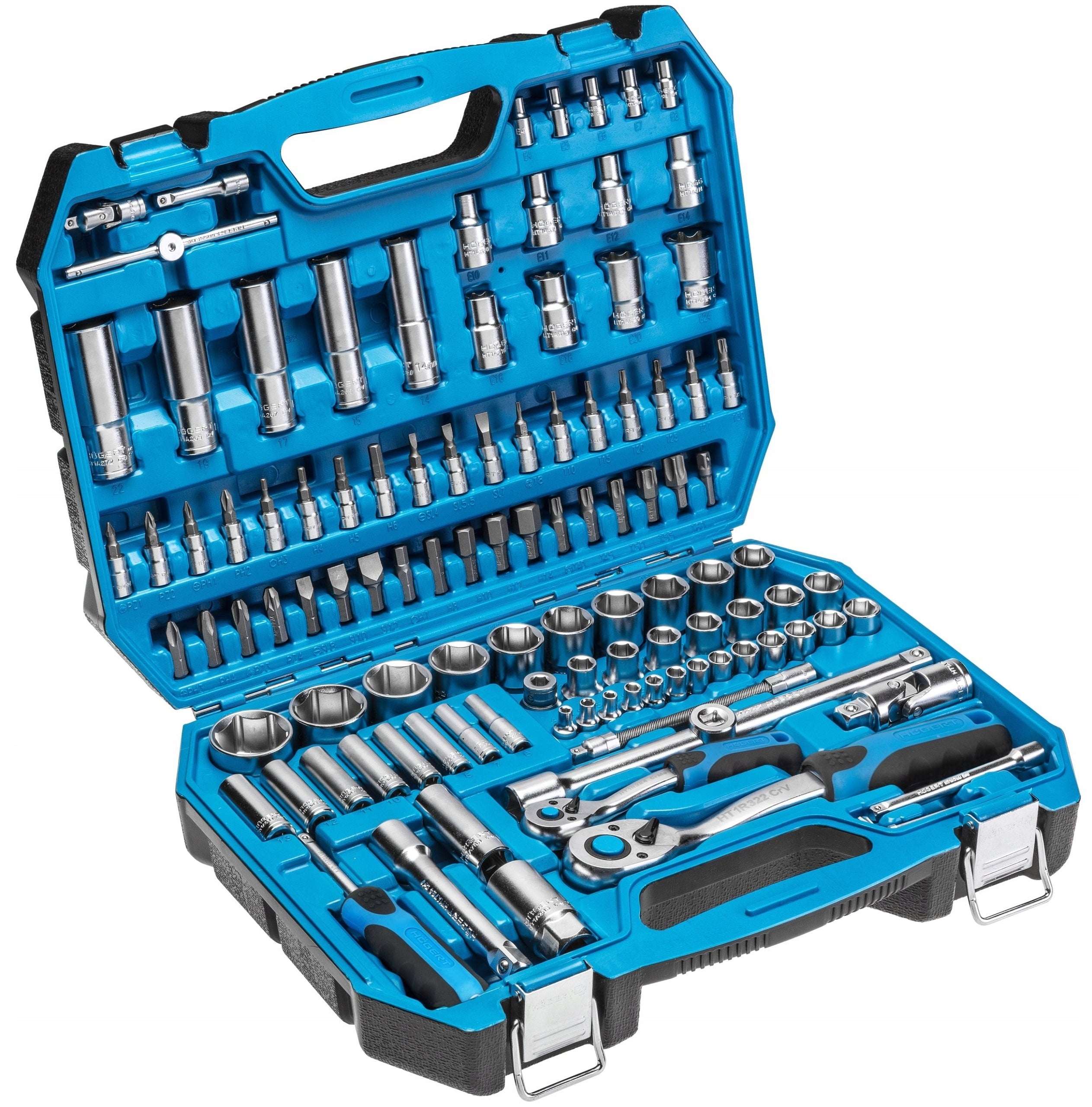 Toolkit Hogert Technician Socket Wrenches Bits Torx 112 el. HT1R432