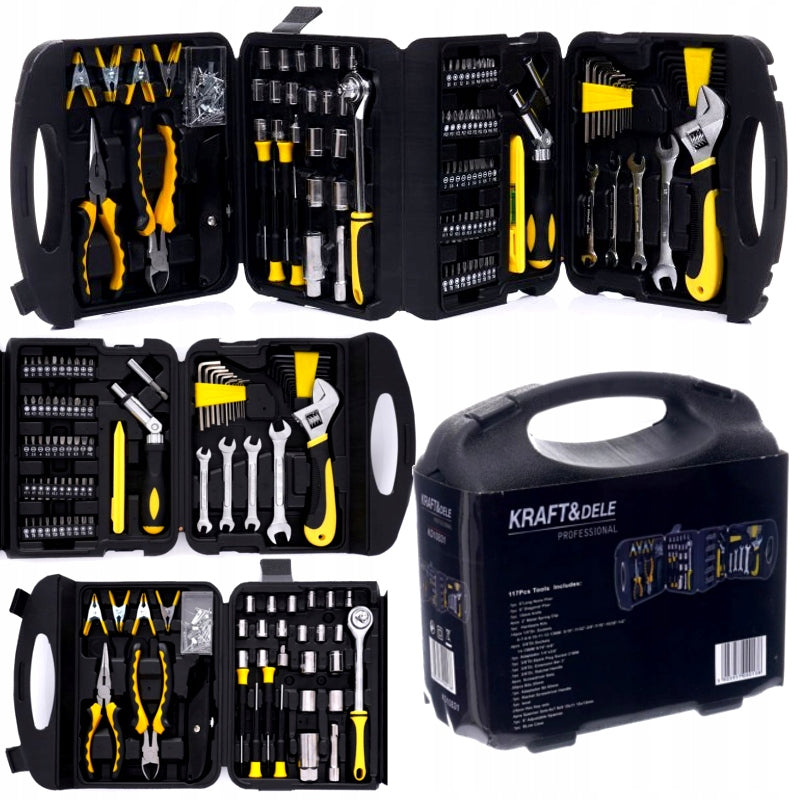 Toolkit Kraft&Dele 117 el. KD10831 Number of items in the set 117