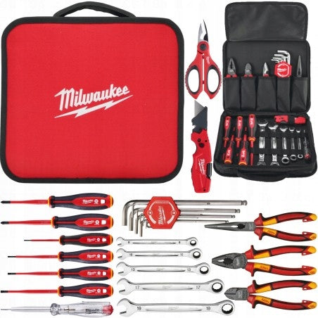 Toolkit for electrician 25 elements Milwaukee