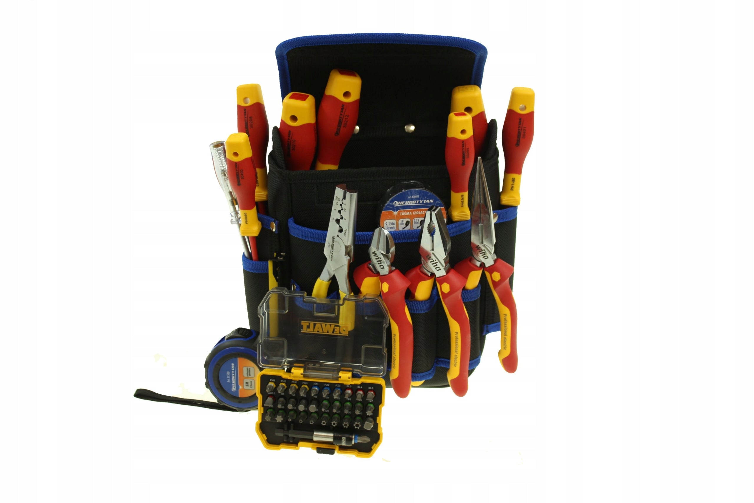 Toolkit for electrician WIHA, DEWALT, ENERGOTYTAN 1000V / 47 parts Packaging status original