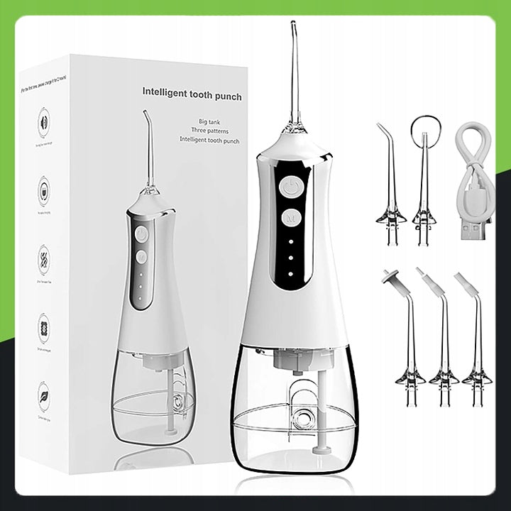Tooth Irrigator 3 Modes +5 Nozzles - Professional, Wireless, and Stylish Packaging status original