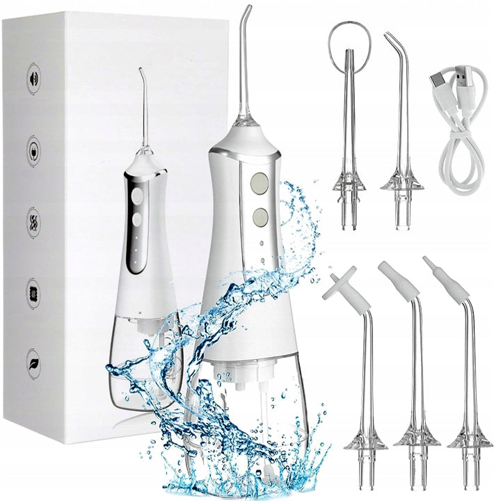 Tooth Irrigator 3 Modes +5 Nozzles - Professional, Wireless, and Stylish