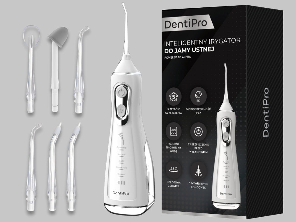 Tooth Irrigator 5 Modes + 6 Nozzles - Professional and Wireless