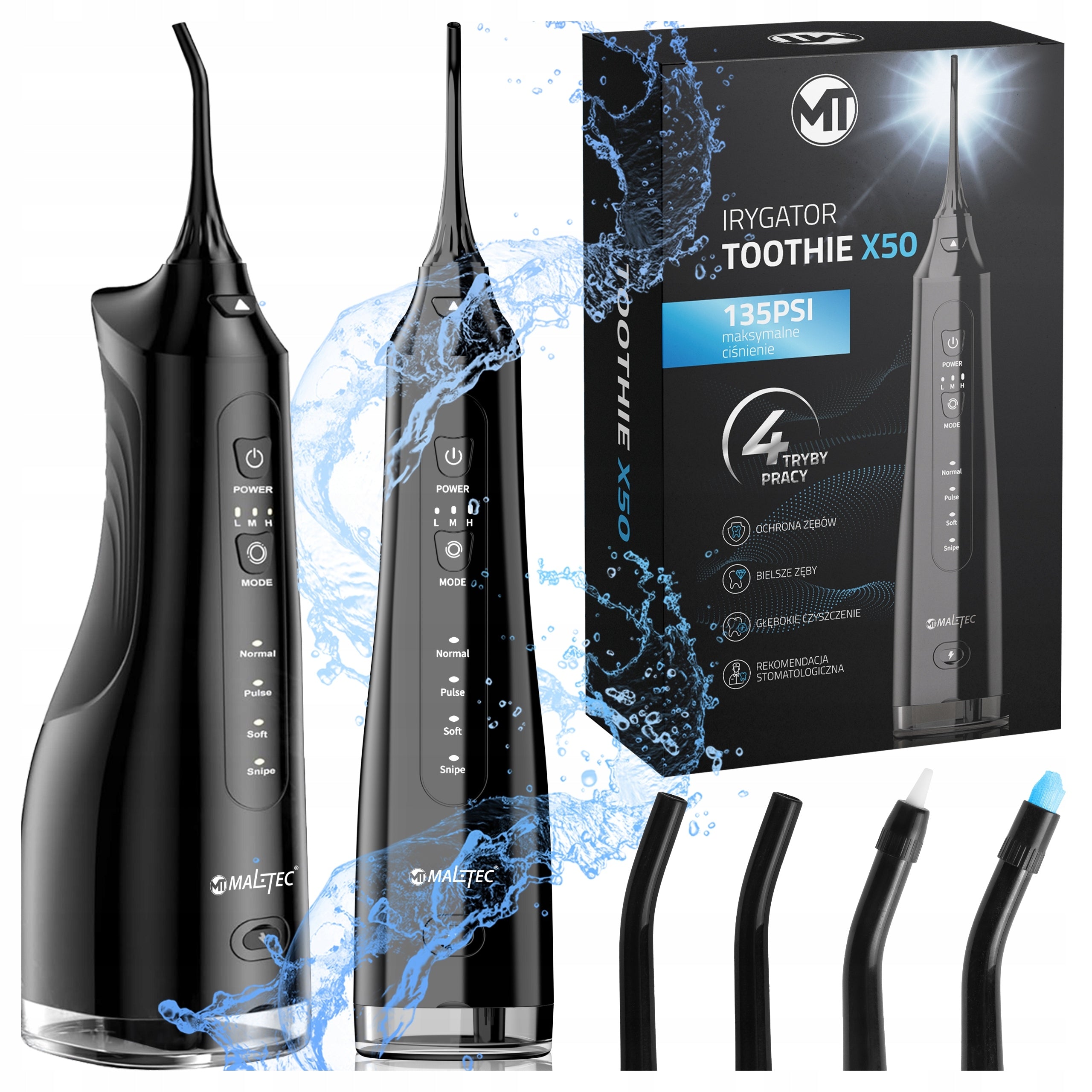 Tooth Irrigator Wireless Dental Modes Nozzle Set Strong 135PSI