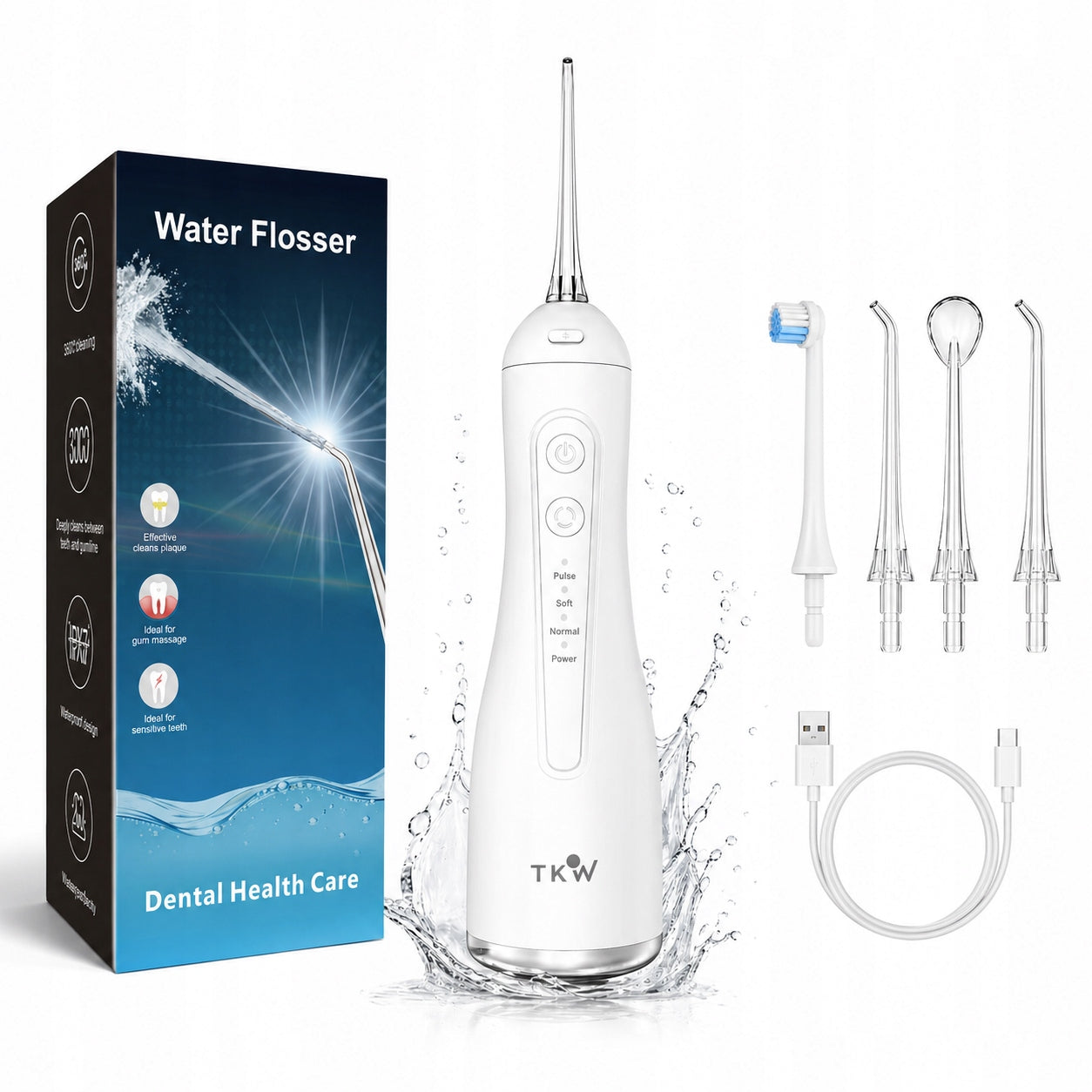 Tooth Irrigator Wireless Dental USB-C 4 Modes For IP Camera