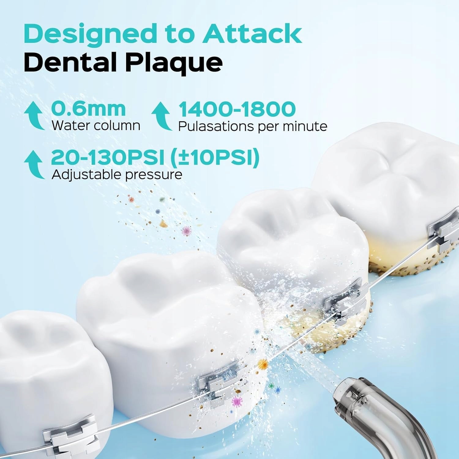 Tooth Irrigator Wireless Portable 300ml 18 Modes COSLUS Packaging status original