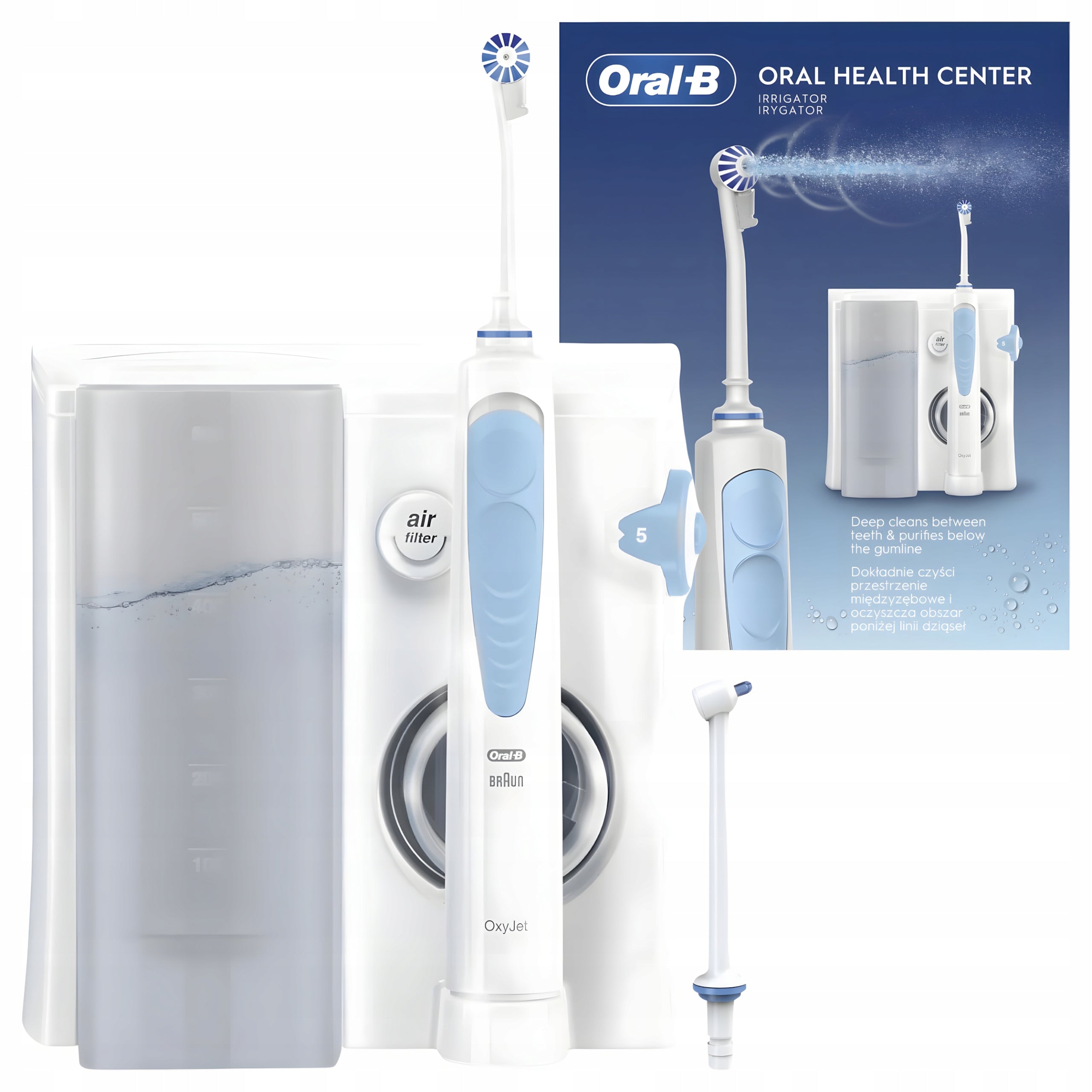 Tooth irrigator Oral-B OxyJet MD20 600 ml 2 tips 5 levels