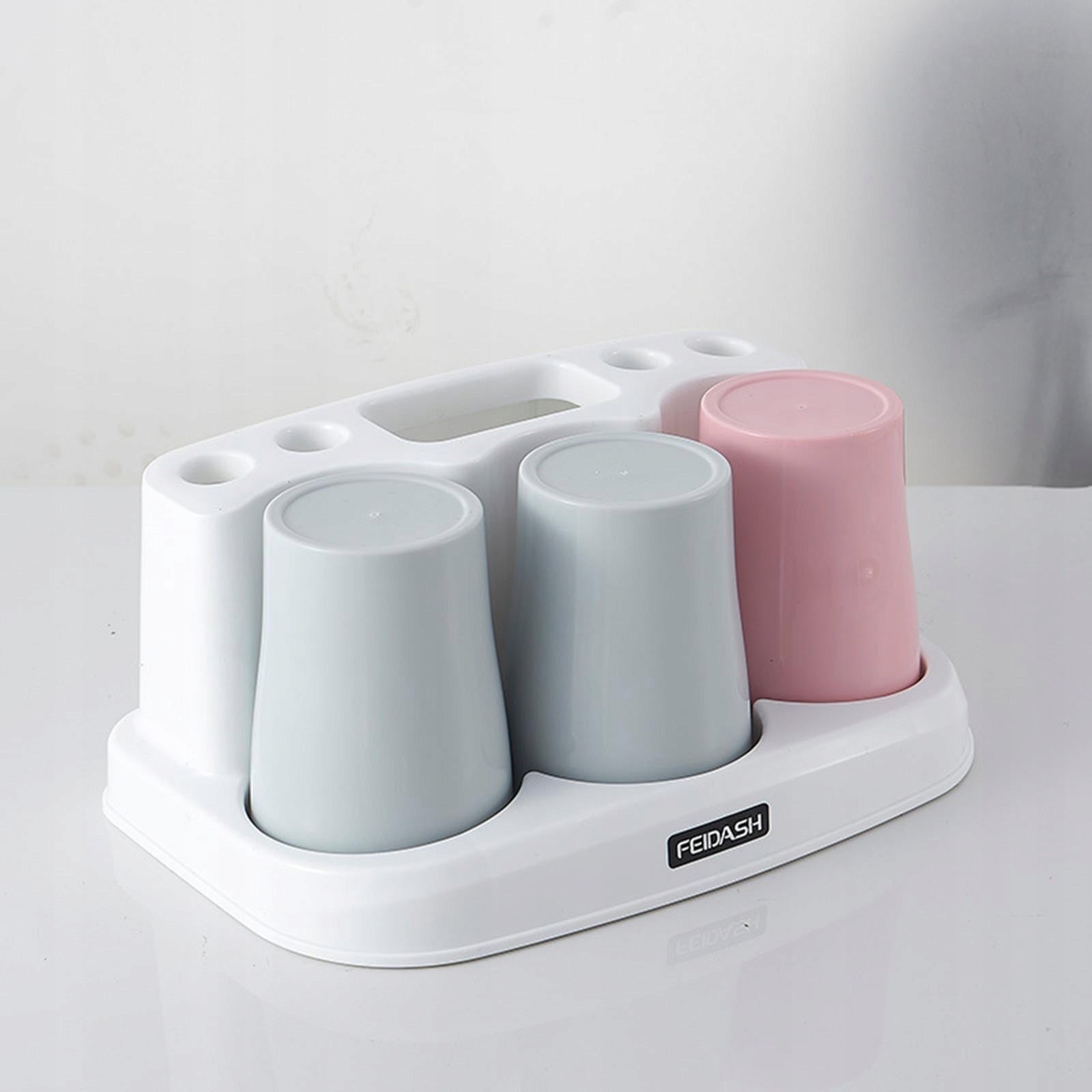 Toothbrush Cup Holder Easy Cleaning Detachable Toothbrush 25.1x15.5x11cm Brand no brand