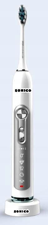 Toothbrush SONICO Professional White/Black "TESTER"