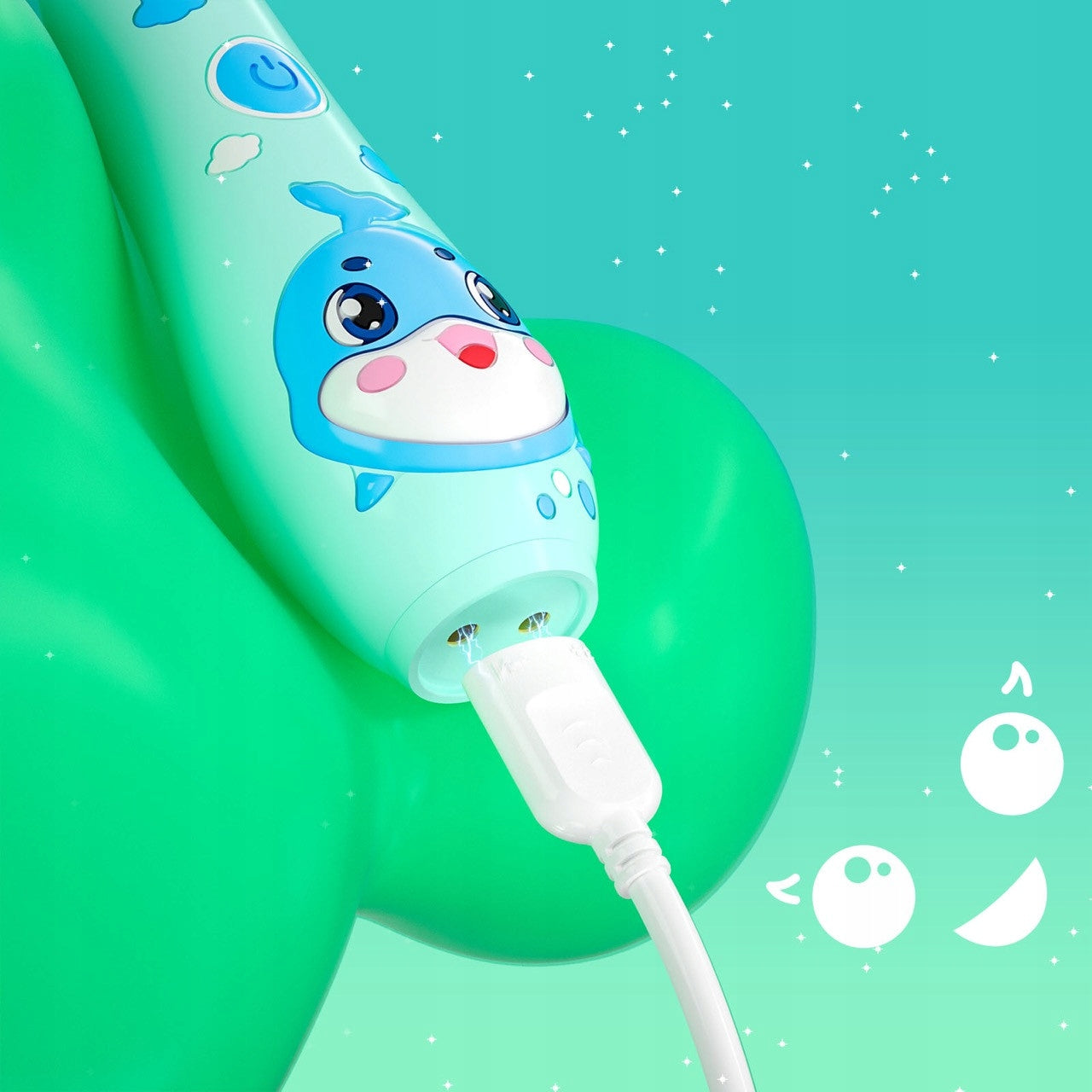 Toothbrush Seago sonic cordless for children 8 tips Manufacturer code SG-2139