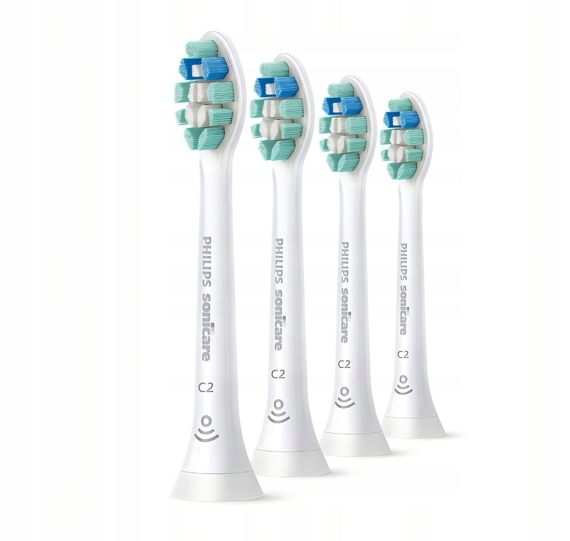 Toothbrush tips Philips Sonicare C2 Optimal Plaque Defence 4 pieces Packaging status original