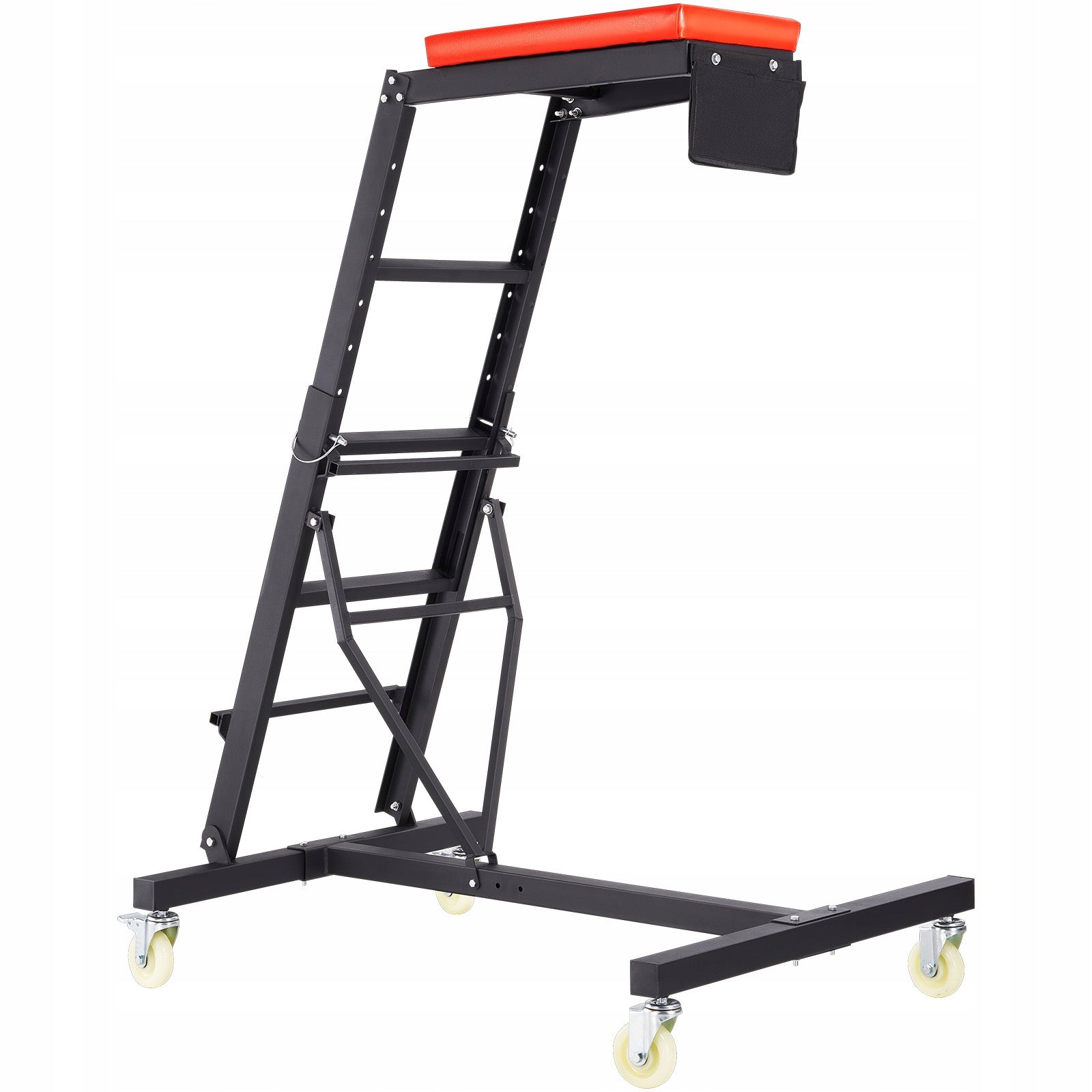 Top Footrests With 4 Swivel Wheels Adjustable Height 1160-1685MM Black Manufacturer code FDJXCTY