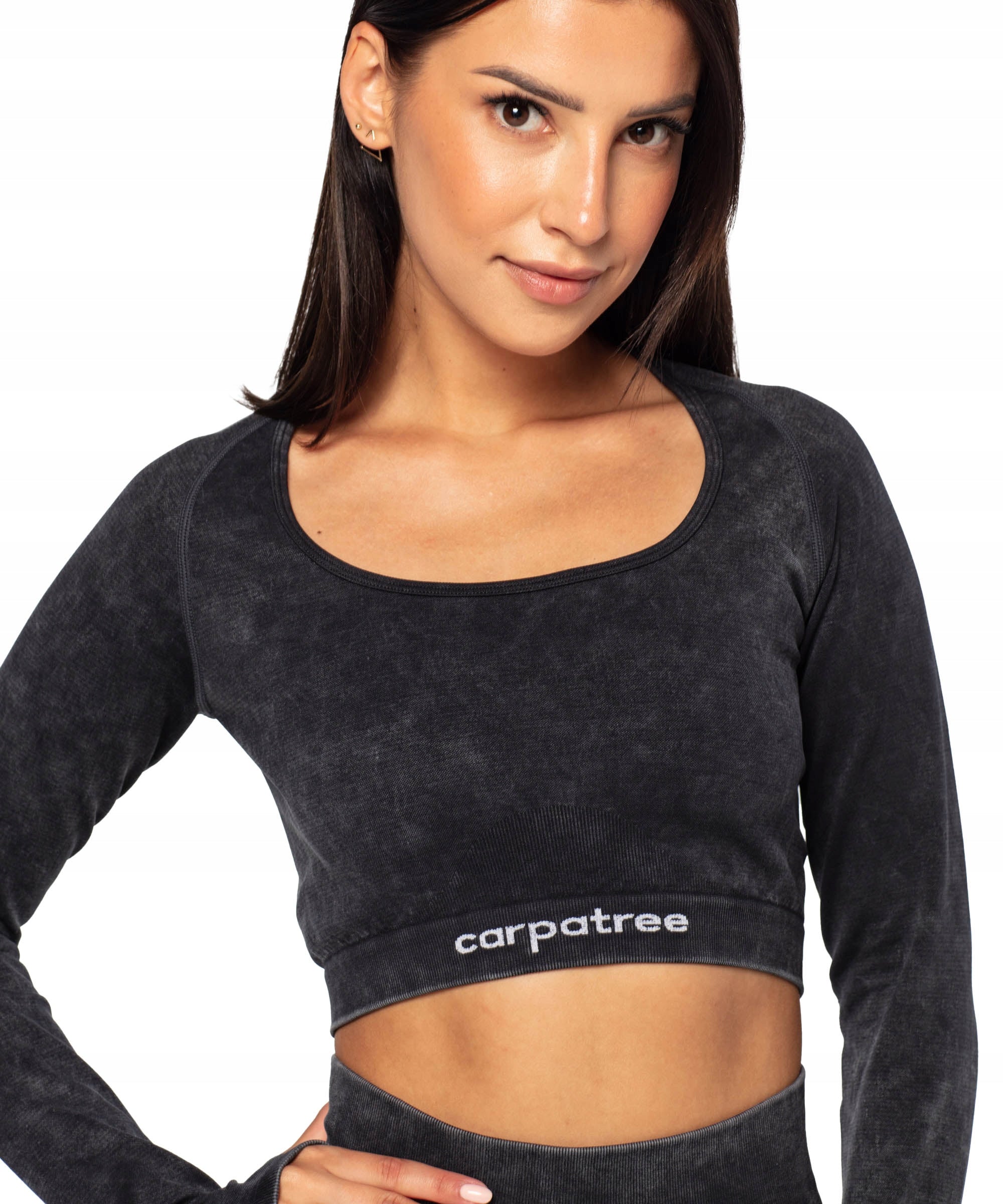 Sportinė liemenėlė moterims Carpatree Yasmine Seamless, juoda