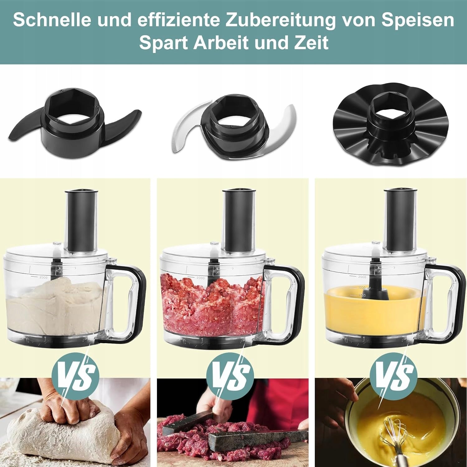 TopStrong 800W Multifunction Food Processor, 2L Food Processor, 6 in 1 Manufacturer code A22