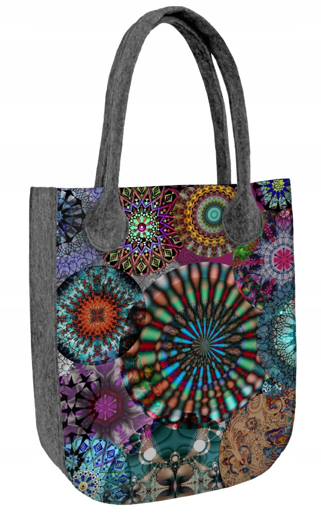 Handtasche aus Öko-Filz für Damen City Carousel 