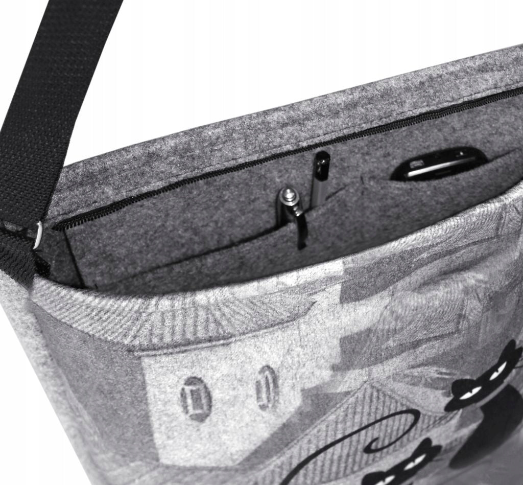 Öko-Filz-Handtasche Funky Lizard 