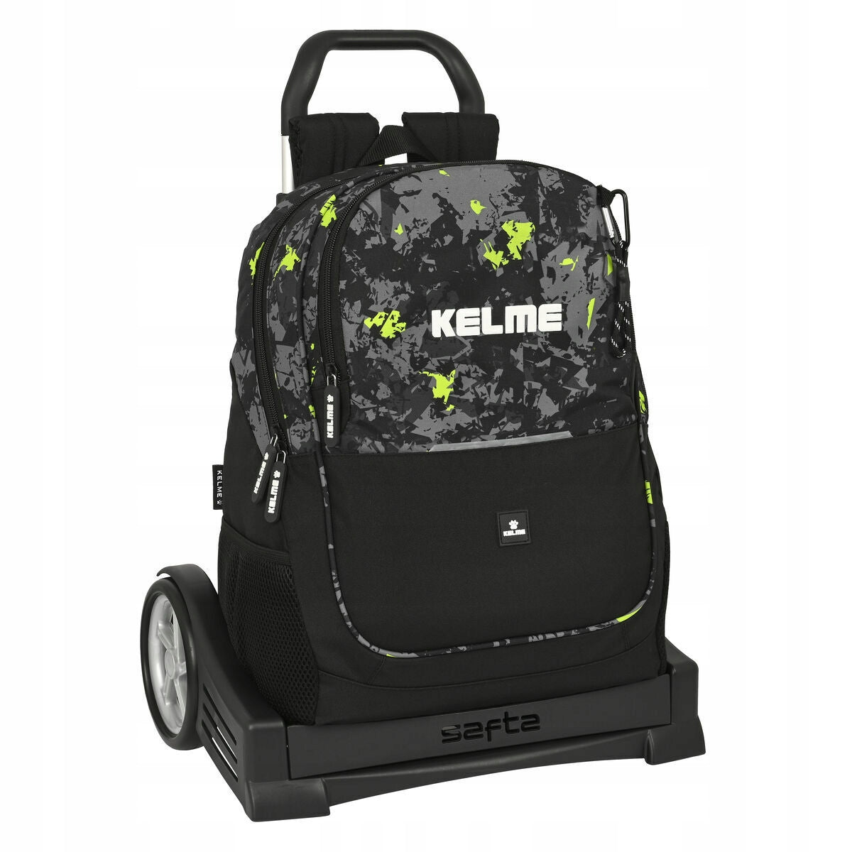 Schulrucksack mit Rollen Kelme Jungle Black Grey Lima (32 x 44 x 16 cm) 