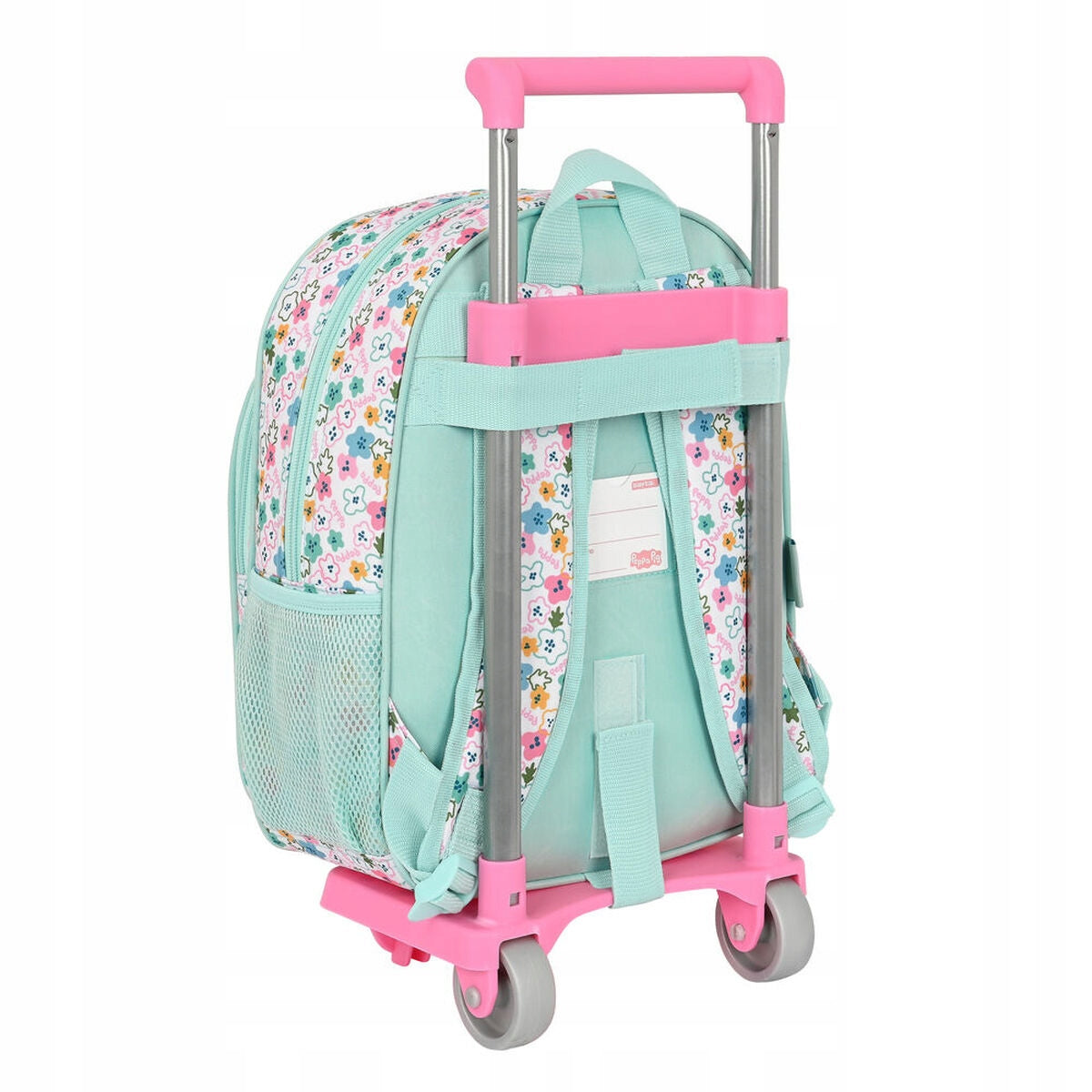 Schulrucksack mit Rollen Peppa Pig Cosy Corner Hellblau (26 x 34 x 11 cm) 