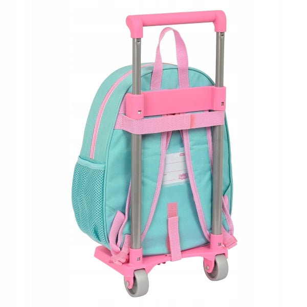 Schulrucksack mit Rollen Peppa Pig Türkis (27 x 32 x 10 cm) 