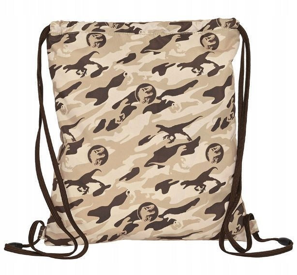 Rucksack mit Schnüren Jurassic World Dominion, 35 x 40 x 1 cm, braun 