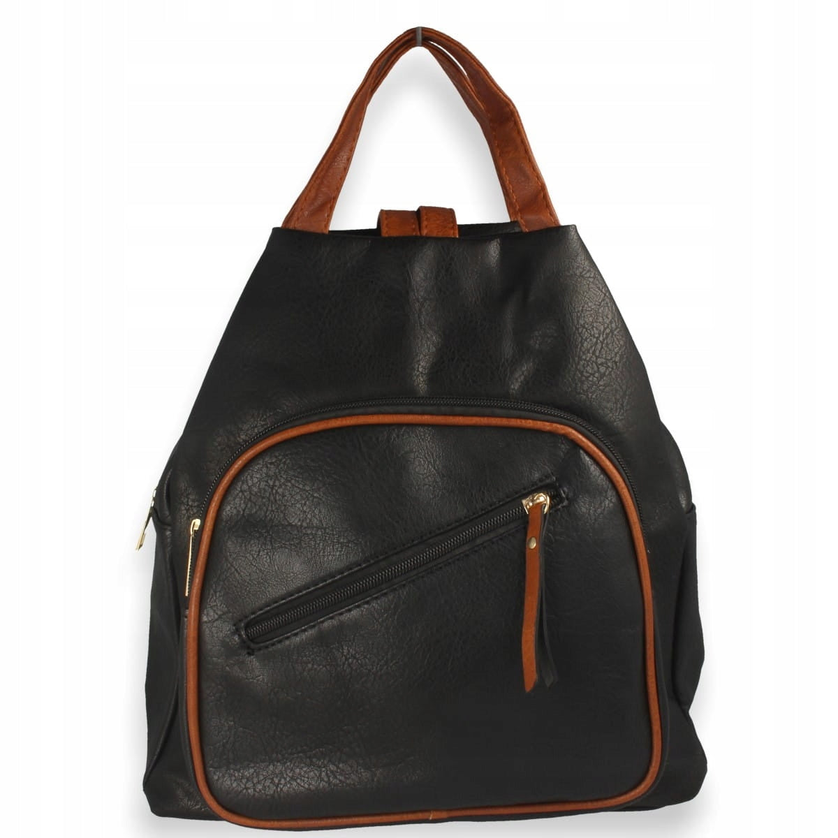 Torbo-Women's backpack black with pockets Kind city