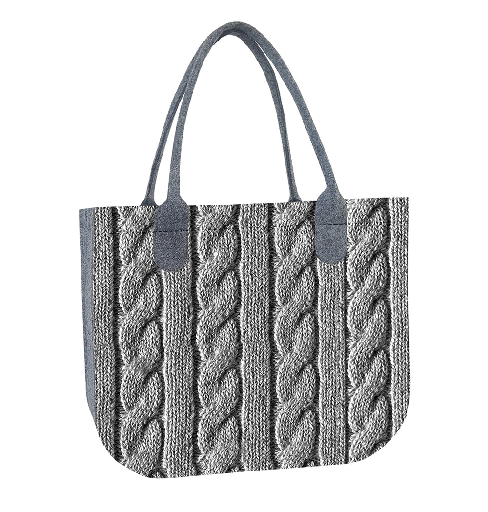 Handtasche aus Öko-Filz für Damen, Lady Knit 