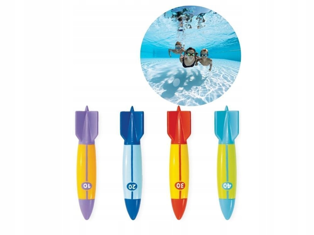Torpedo Diving Rockets Intex 55508 x 4 PCS MODEL 2026 Brand Intex