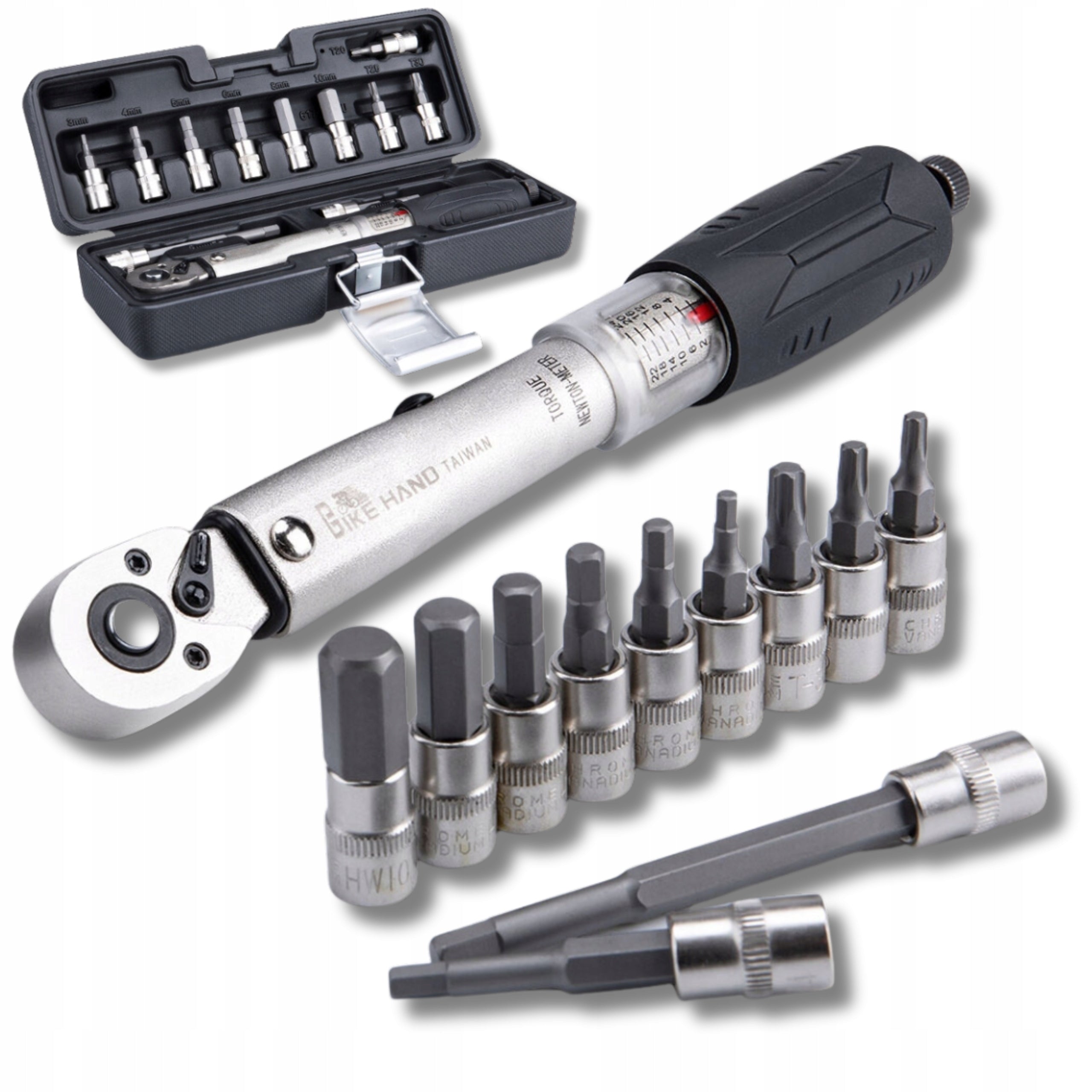 Torque Wrench Bicycle Allen sockets 2-24Nm BIKE HAND YC-617-2ST