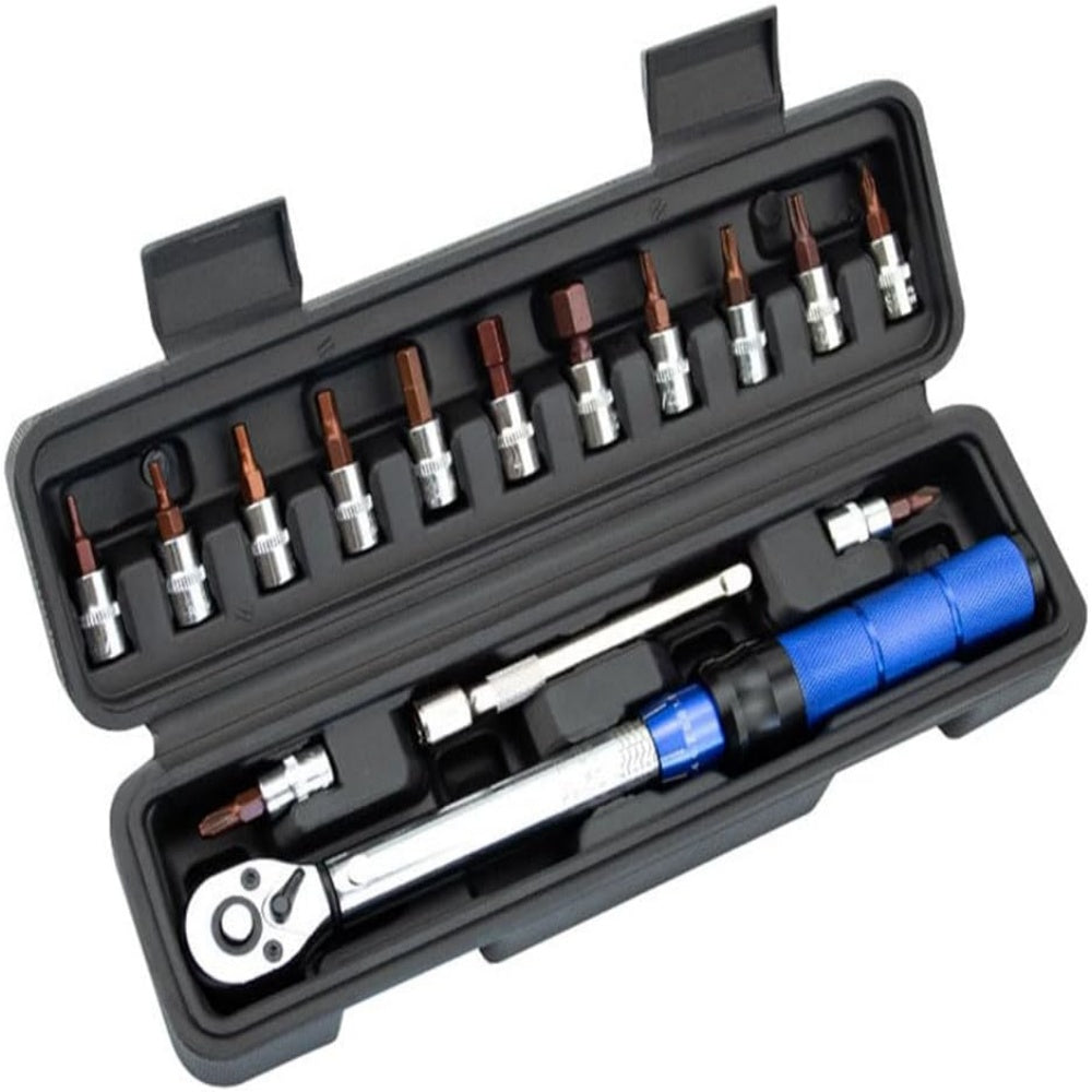 Torque Wrench Set for Bike 15 Pieces 1/4"2-24Nm