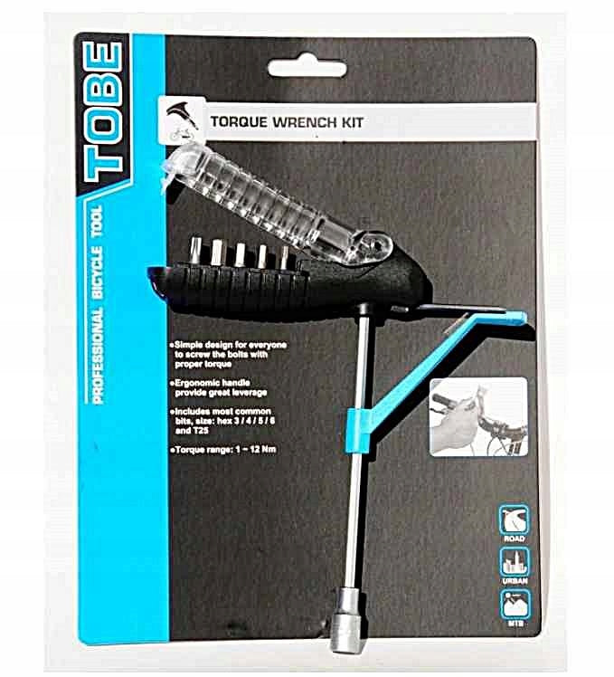 Torque Wrench TOBE 1-12 Nm - 5 Ends Brand Tobe
