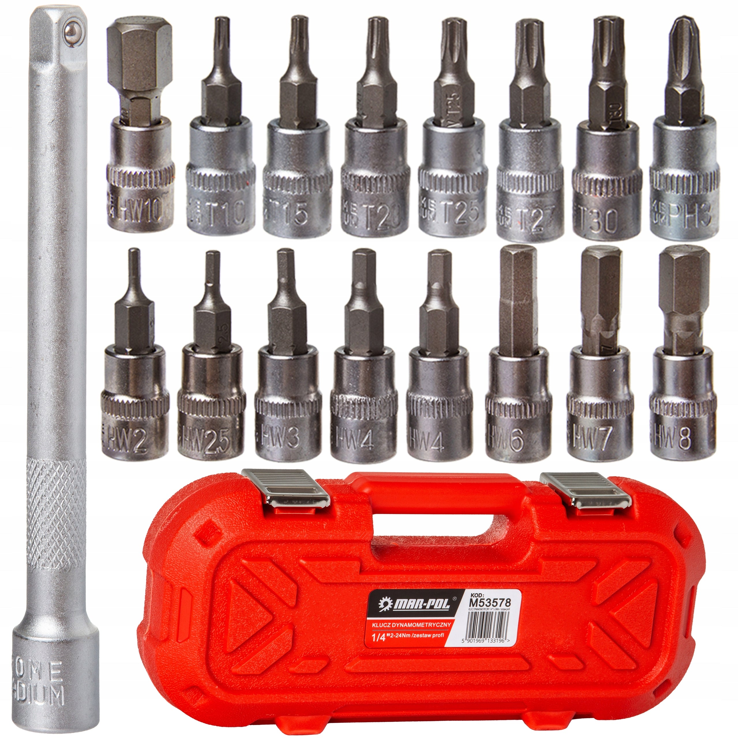 Torque wrench 1/4" 2-24 Nm bicycle bitóy CRV CALIBRATION CERTIFICATE EAN (GTIN) 5901969133196