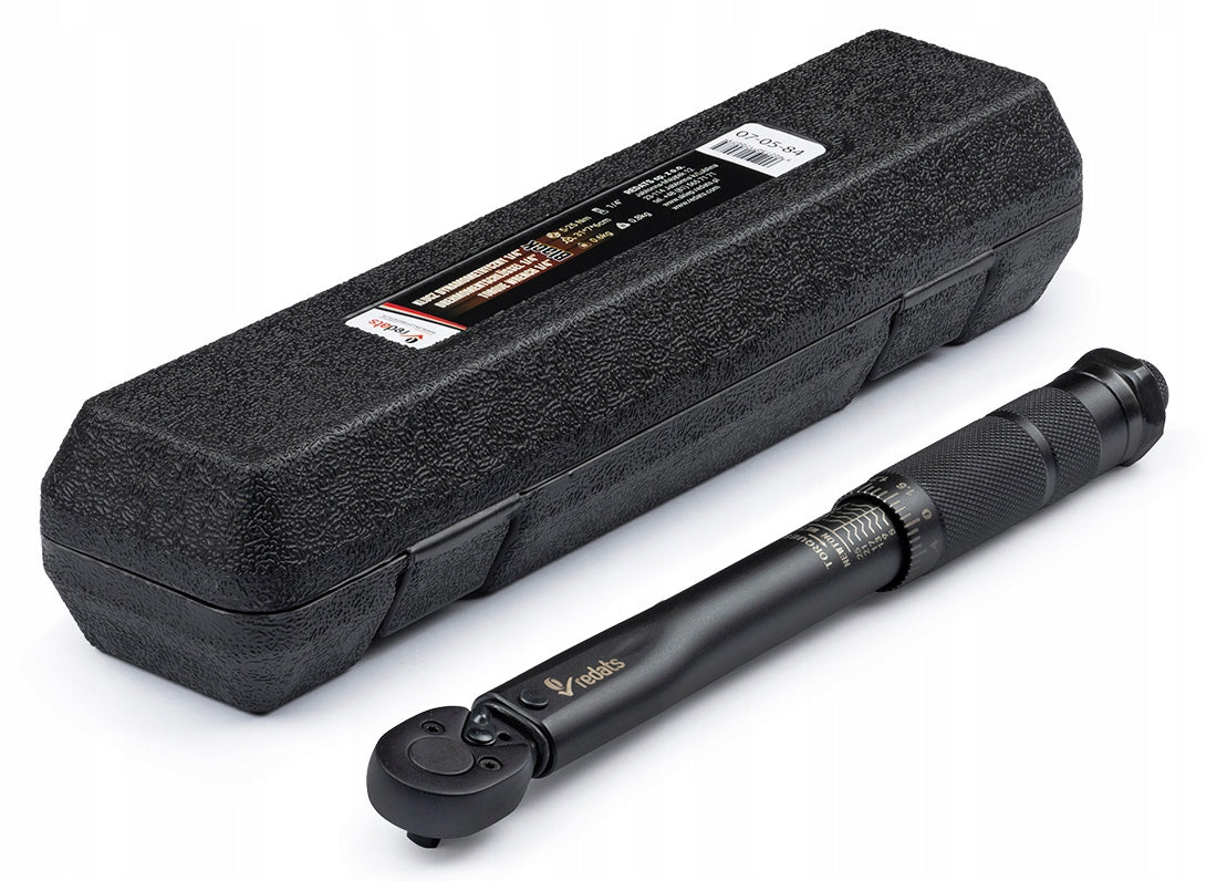 Torque wrench 1/4" 5-25Nm REDATS black with lock