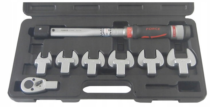 Torque wrench 10-80Nm with air conditioning tip set Force Manufacturer code 64704