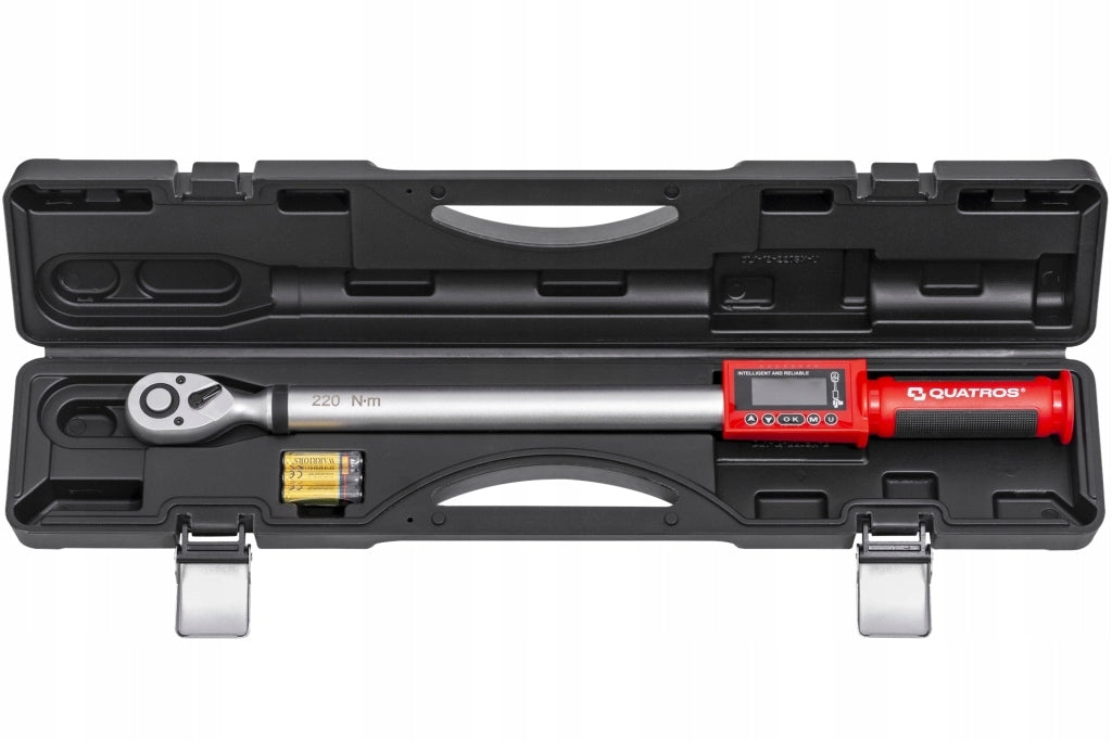 Torque wrench electronic 1/2'' 11-220Nm with angle measurement Quatros