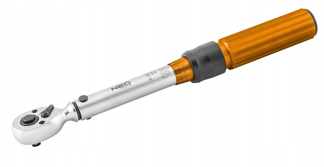 Torque wrench two-way 1/4 5-25Nm set of 21 NEO Brand NEO TOOLS