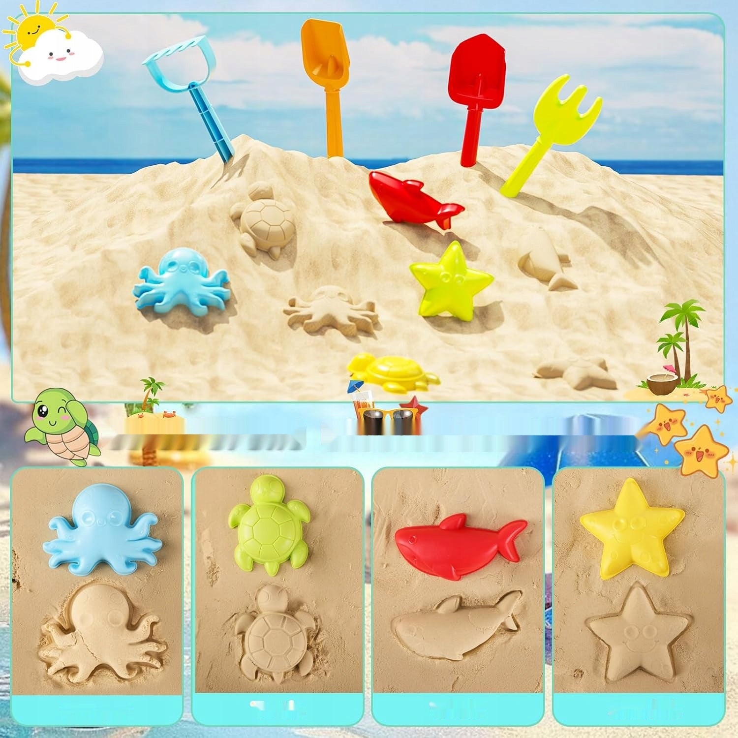 Tortuga Sandbox for Kids (Blue) Brand no brand