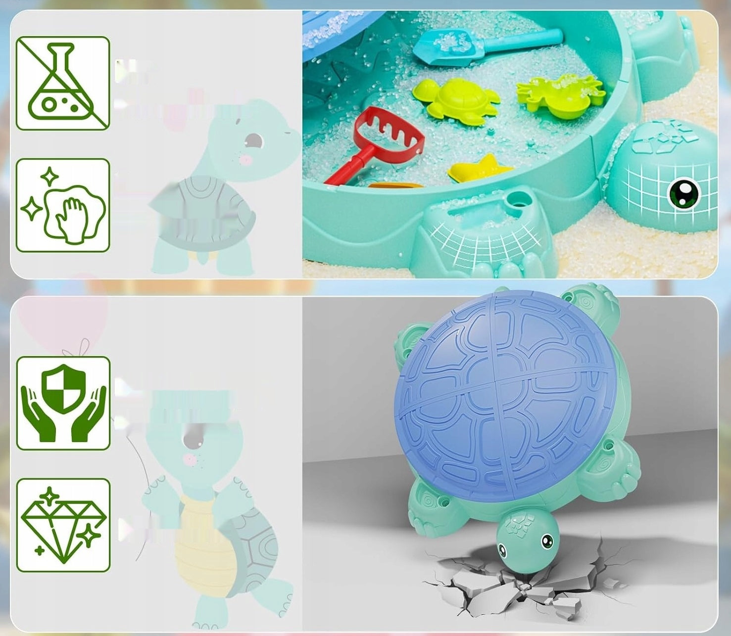 Tortuga Sandbox for Kids (Blue) Manufacturer code 378296072