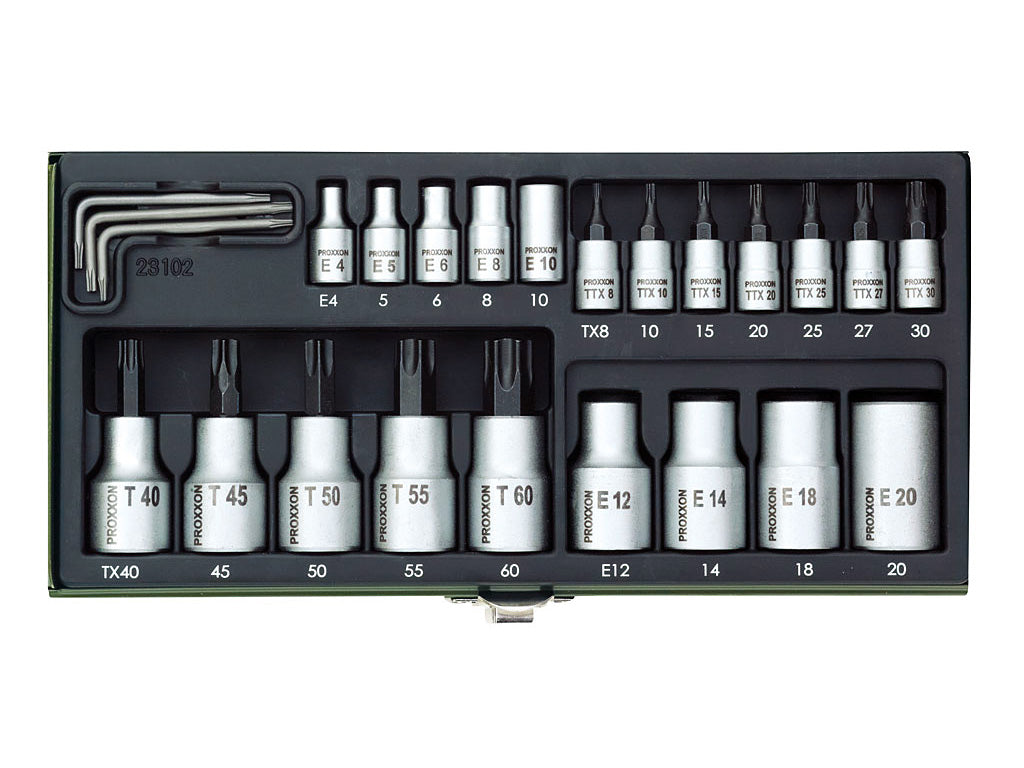 Torx Proxxon 1/4 1/2 socket set Brand Proxxon