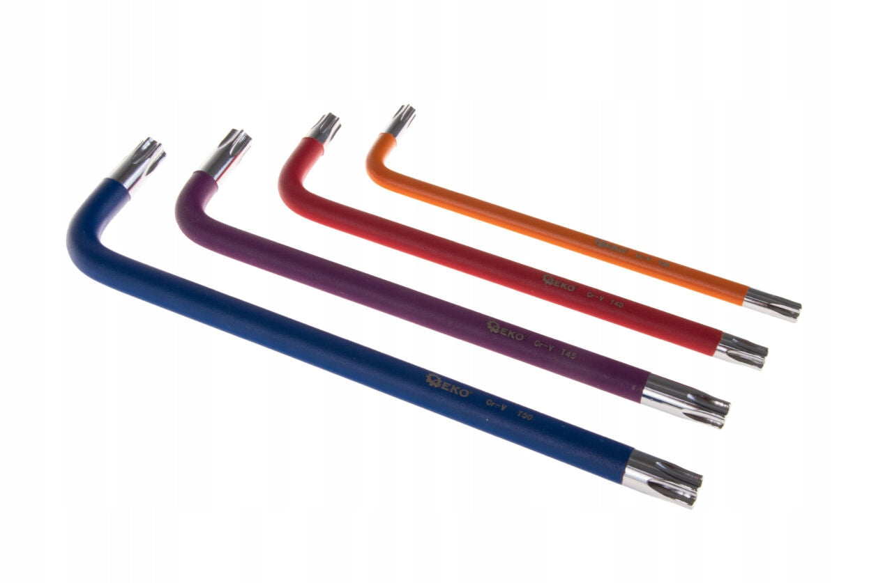 Torx colored wrenches T10-T50 9 el. Geko CrV set G01709 Key type hex key