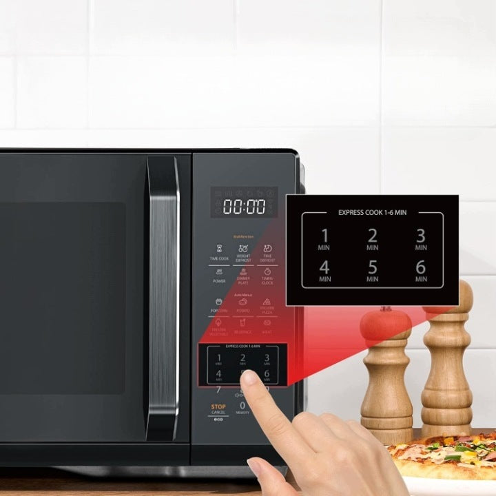 Toshiba Microwave Oven 23L 800W Black Mirror 11 Power Levels Packaging status original