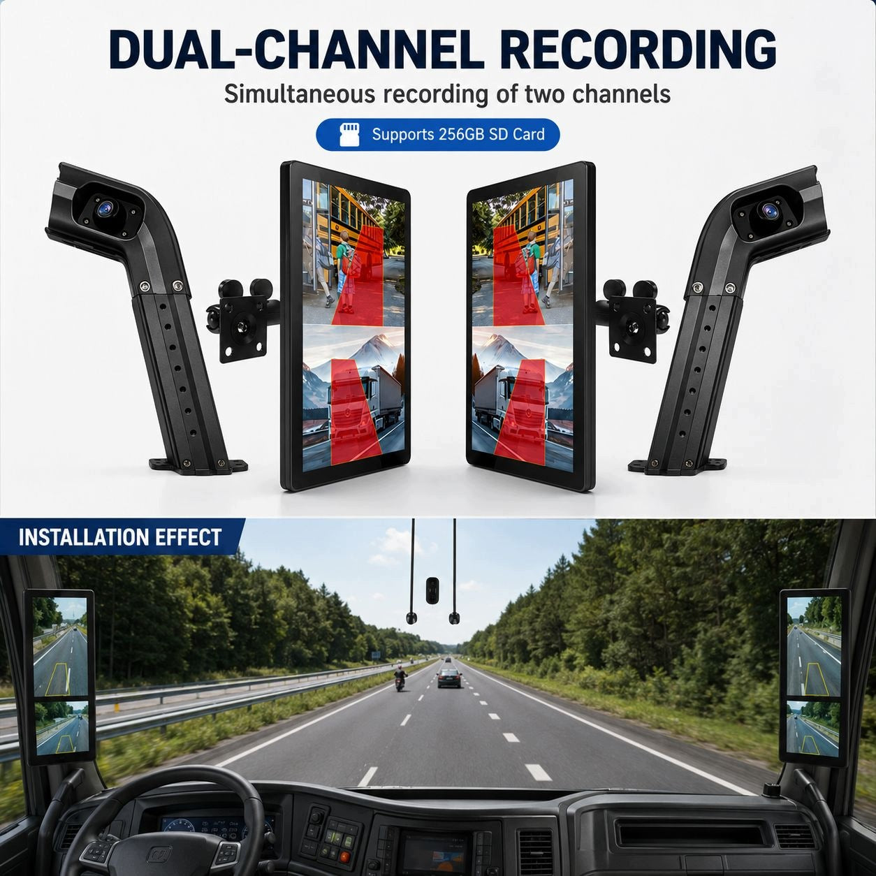 Touch Digital Rearview Mirror with 10,3'' Monitor Brand no brand
