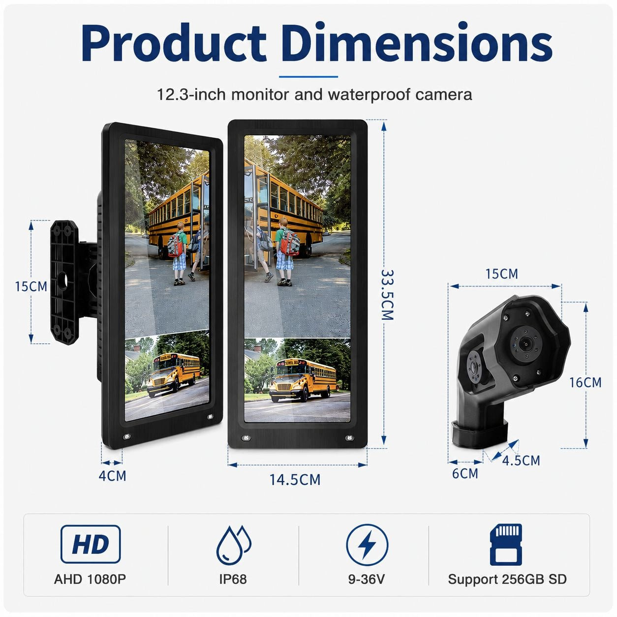 Touch Digital Rearview Mirror with 12,3'' Monitor Brand no brand