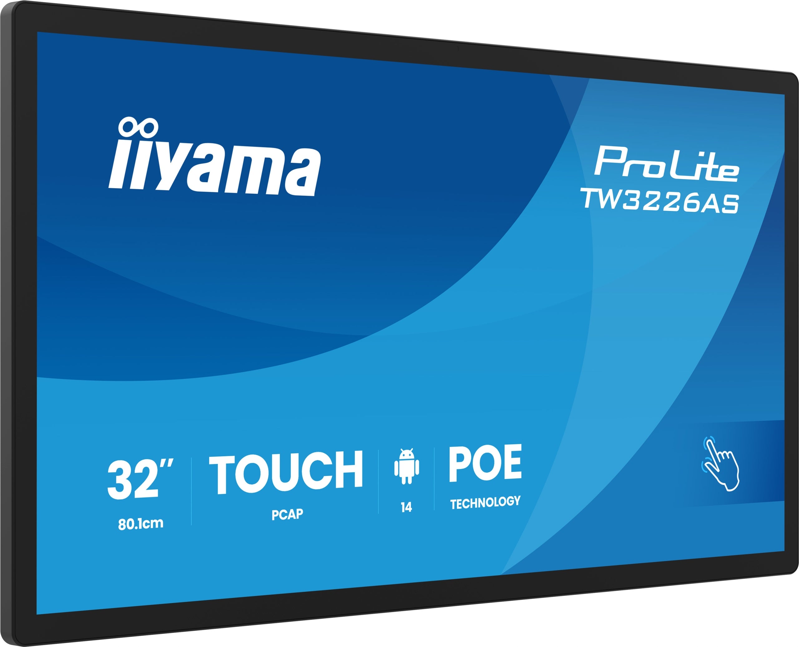 Touchscreen monitor iiyama ProLite TW3226AS-B3P 32, Android 14, PoE, microphone, Packaging status original