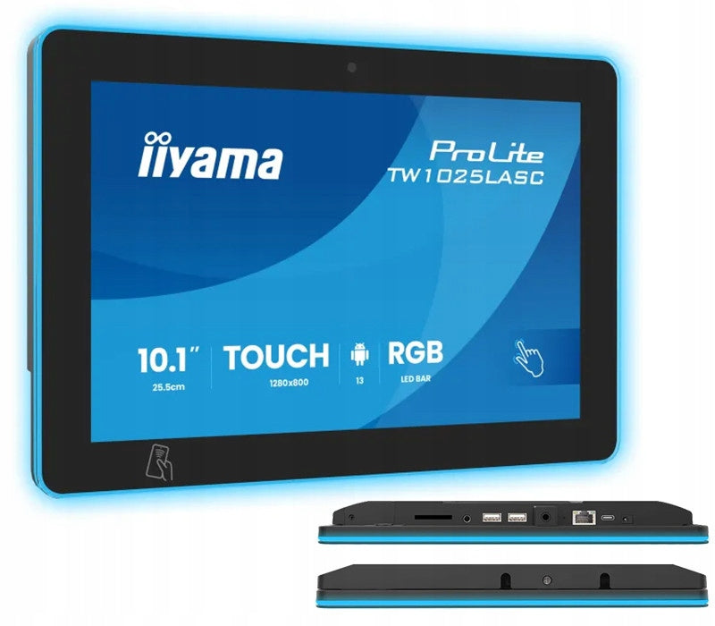 Touchscreen monitor iiyama TW1025LASC-B3PNR 10 Android 13, POE, NFC/RFID, LED