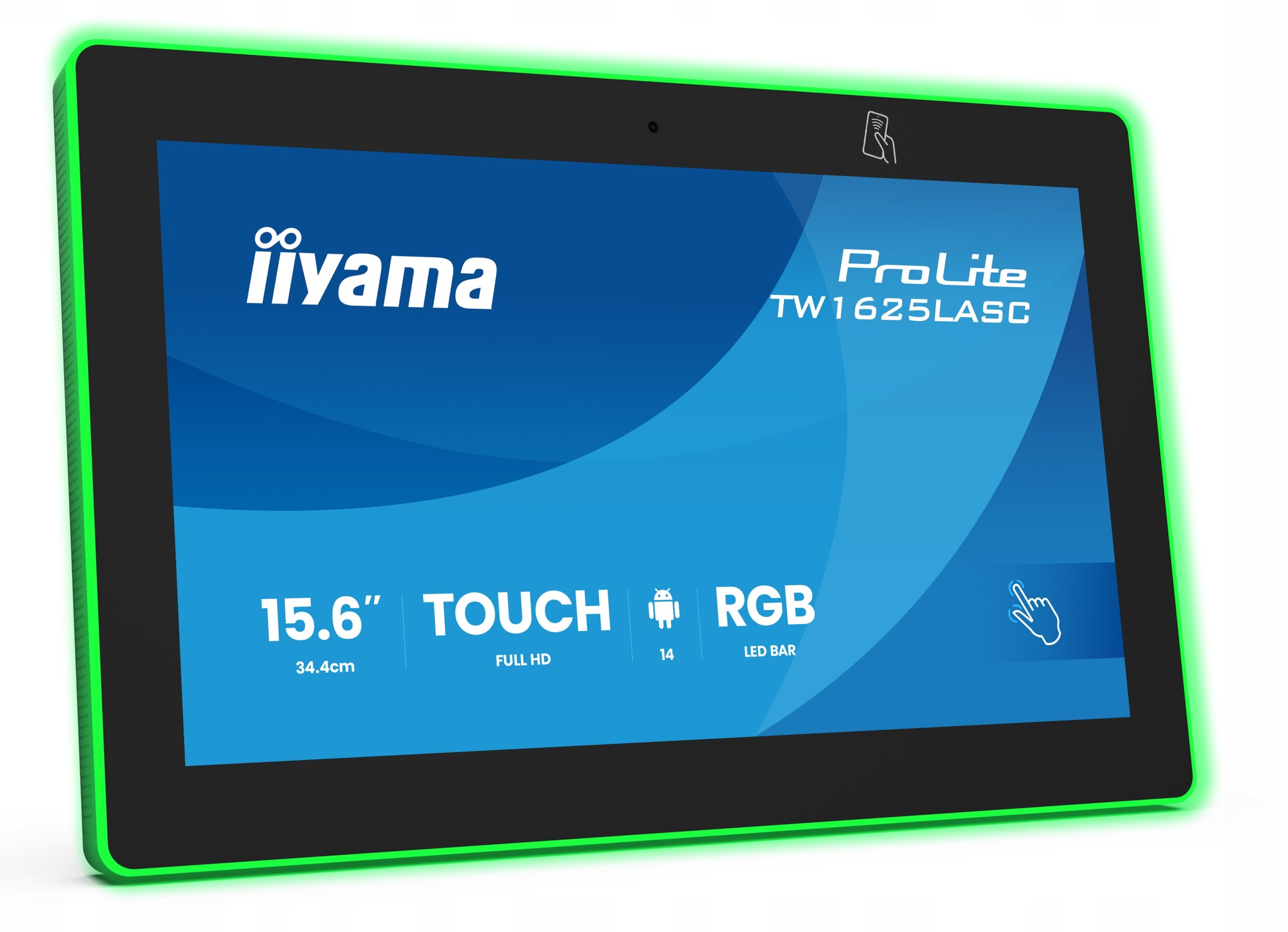 Touchscreen monitor iiyama TW1625LASC-B3PNR 15,6, Android 14, PoE, microphone, Packaging status original