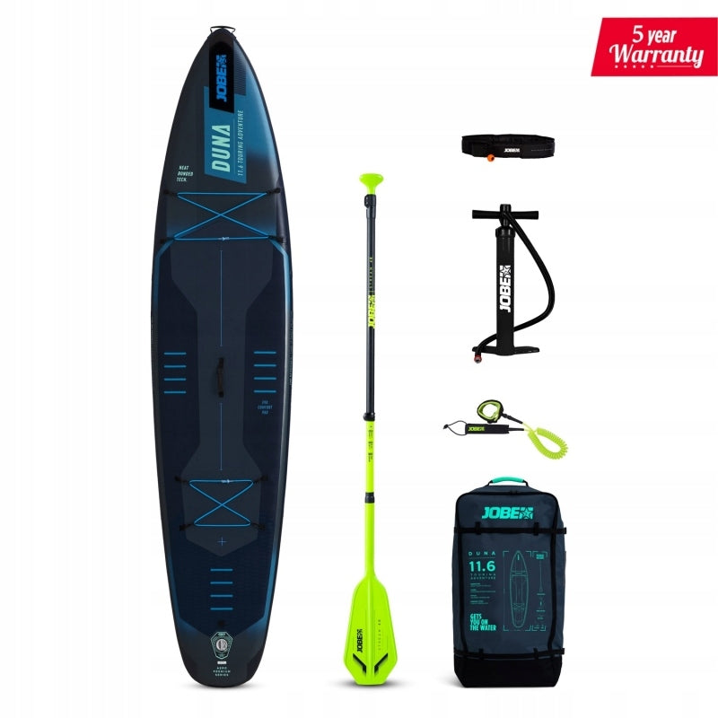 Touring Board SUP Jobe DUNA 11.6 350CM pump / paddle / leash/ Gw. 5l
